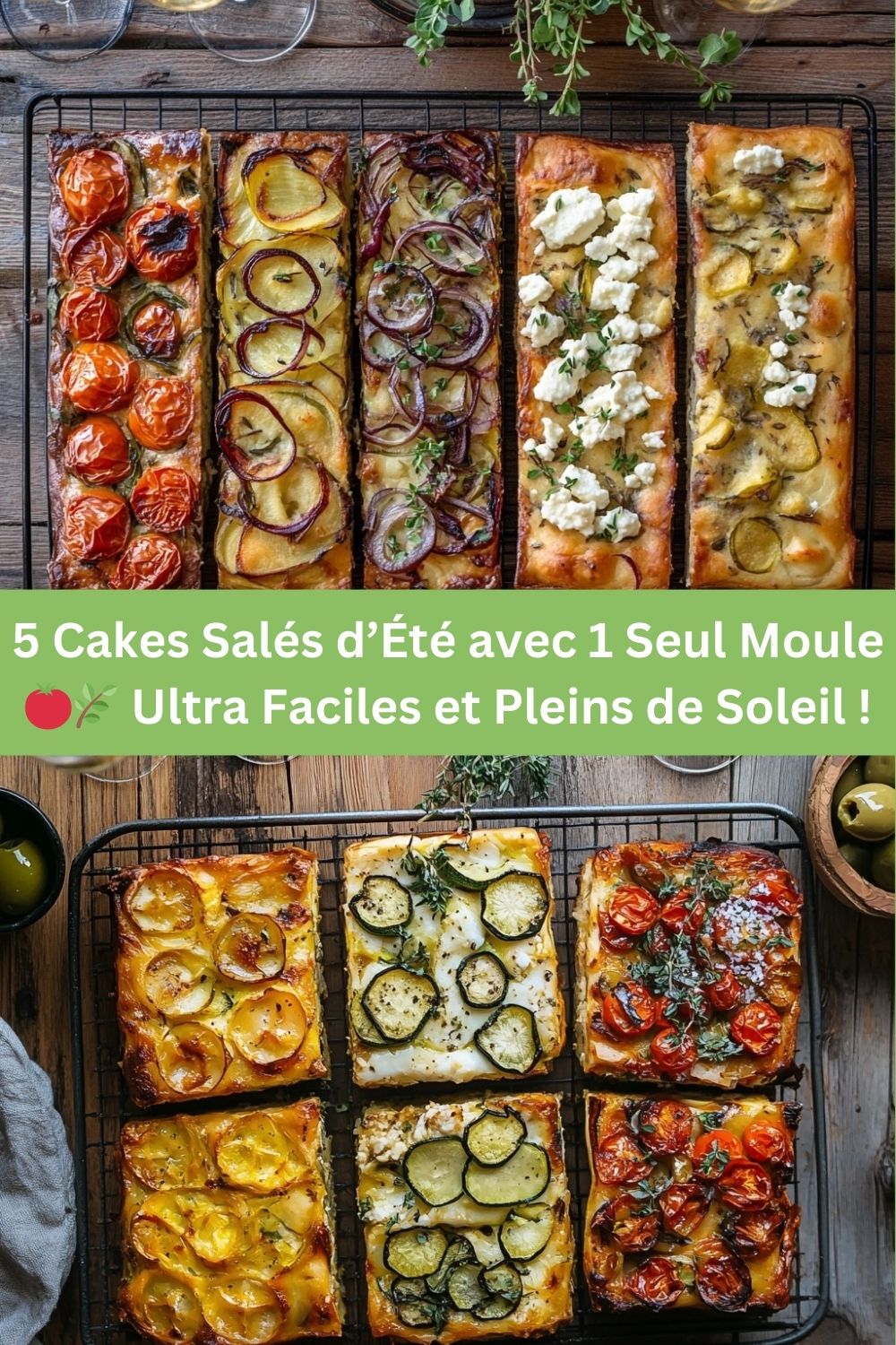 5 Cakes Salés d’Été avec 1 Seul Moule Ultra Faciles et Pleins de Soleil !