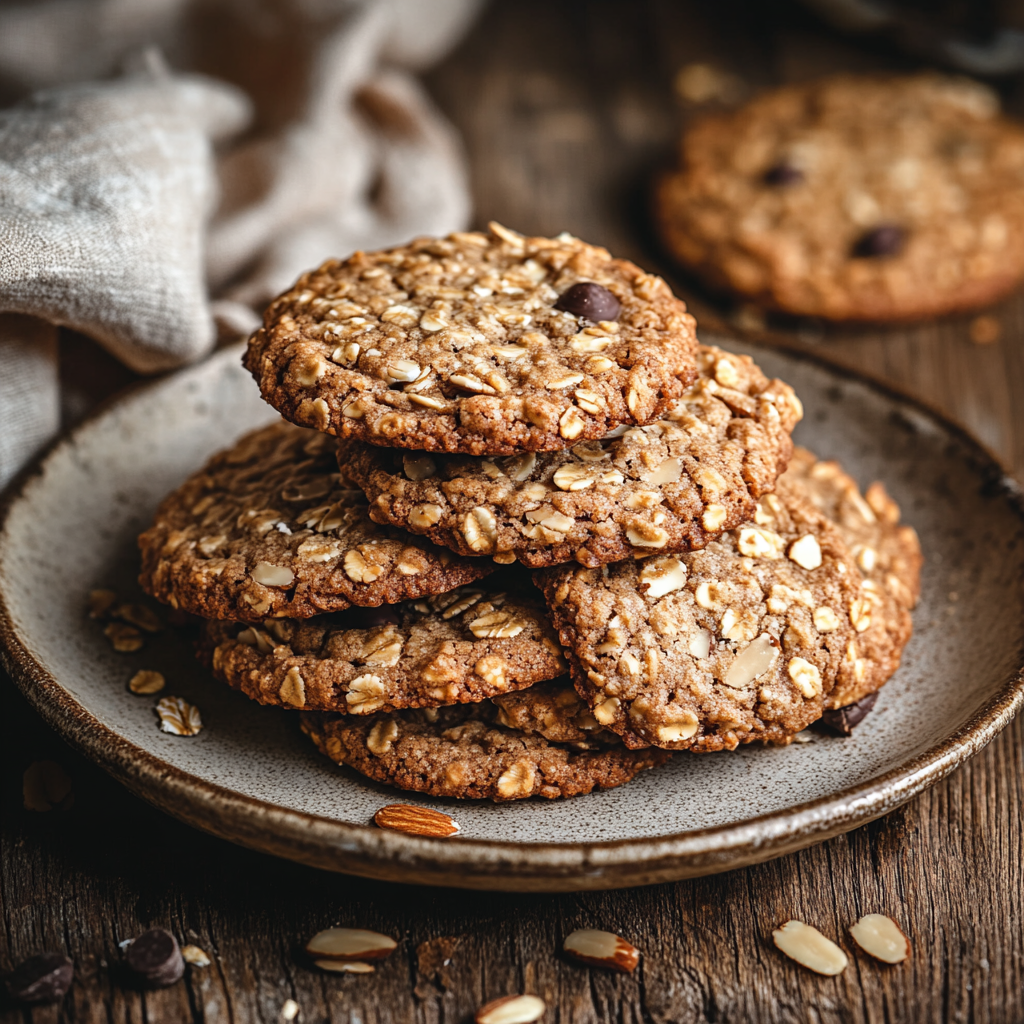 Biscuits Avoine Amandes Maison