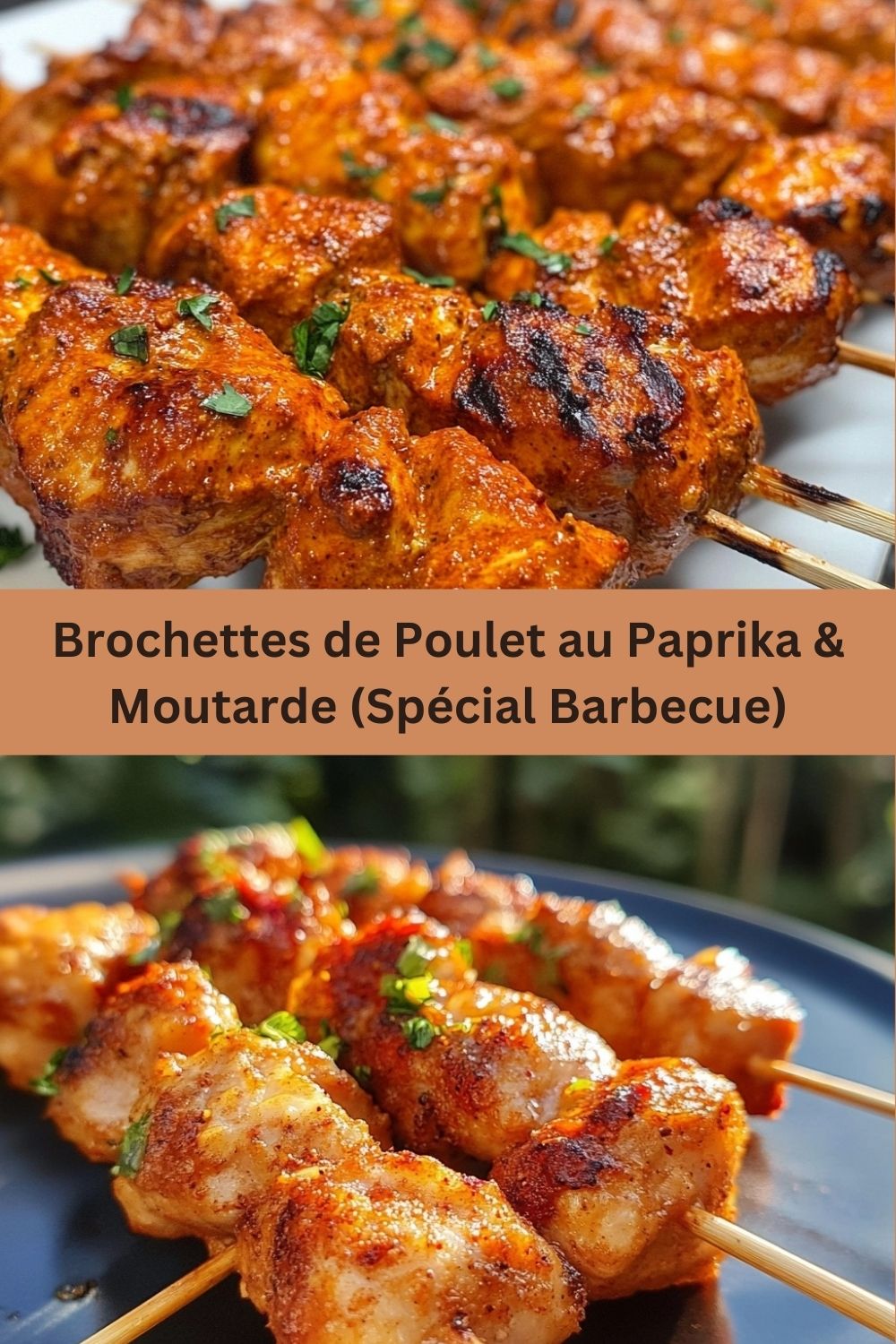 Brochettes de Poulet au Paprika & Moutarde (Spécial Barbecue)