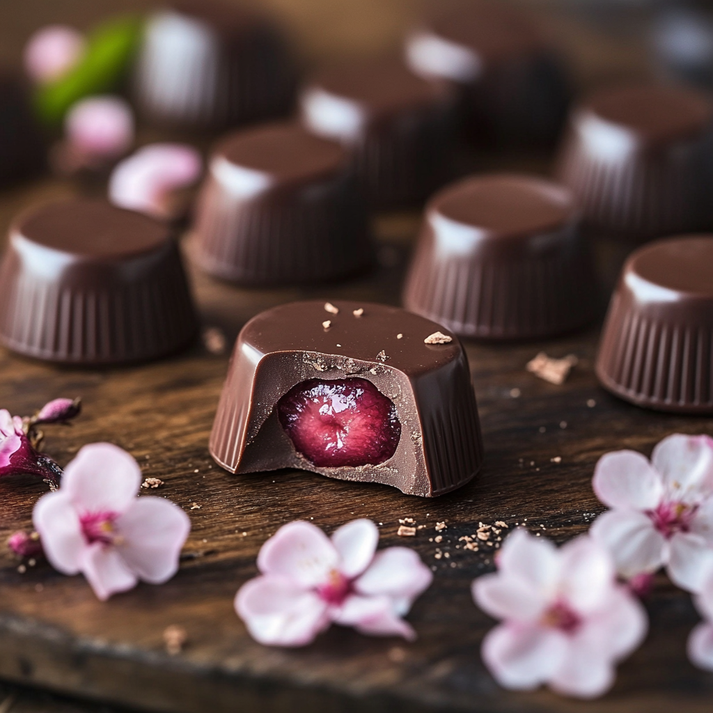 Chocolats Cherry Blossom maison