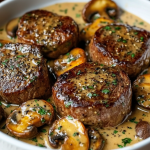 Filet Mignon Ultra Fondant à la Moutarde & Champignons