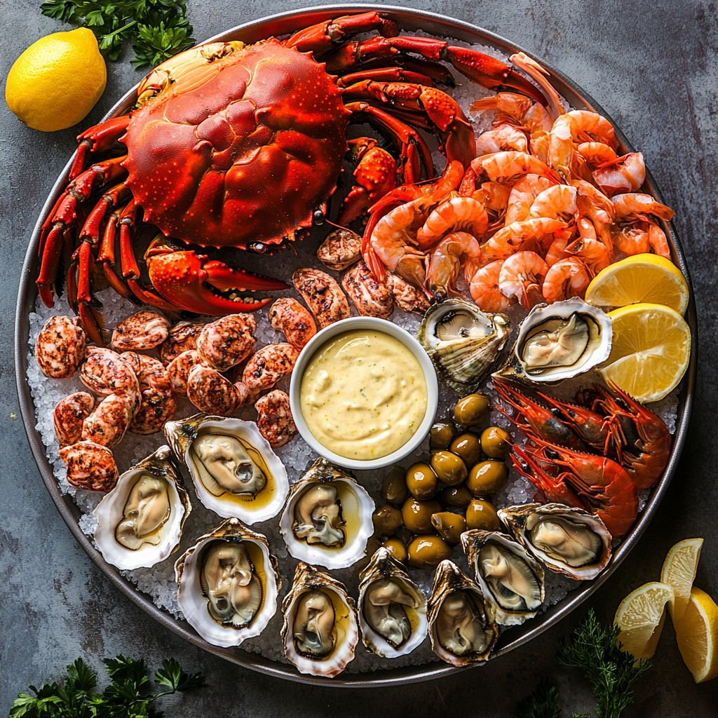 Plateau de fruits de mer maison