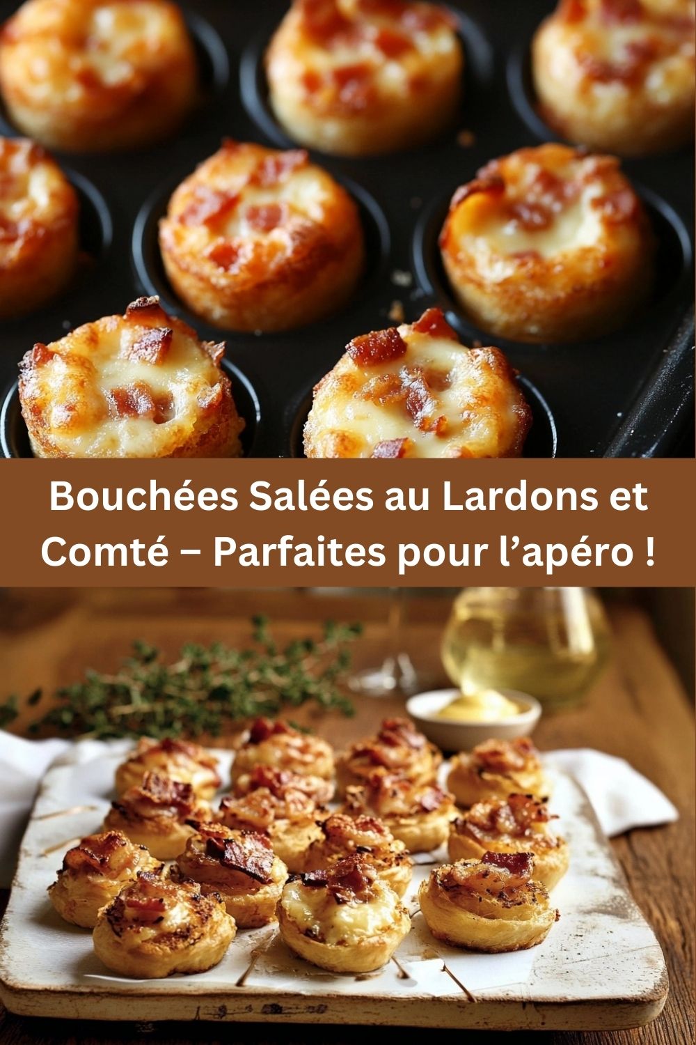 Bouchées Salées au Lardons et Comté – Parfaites pour l’apéro !