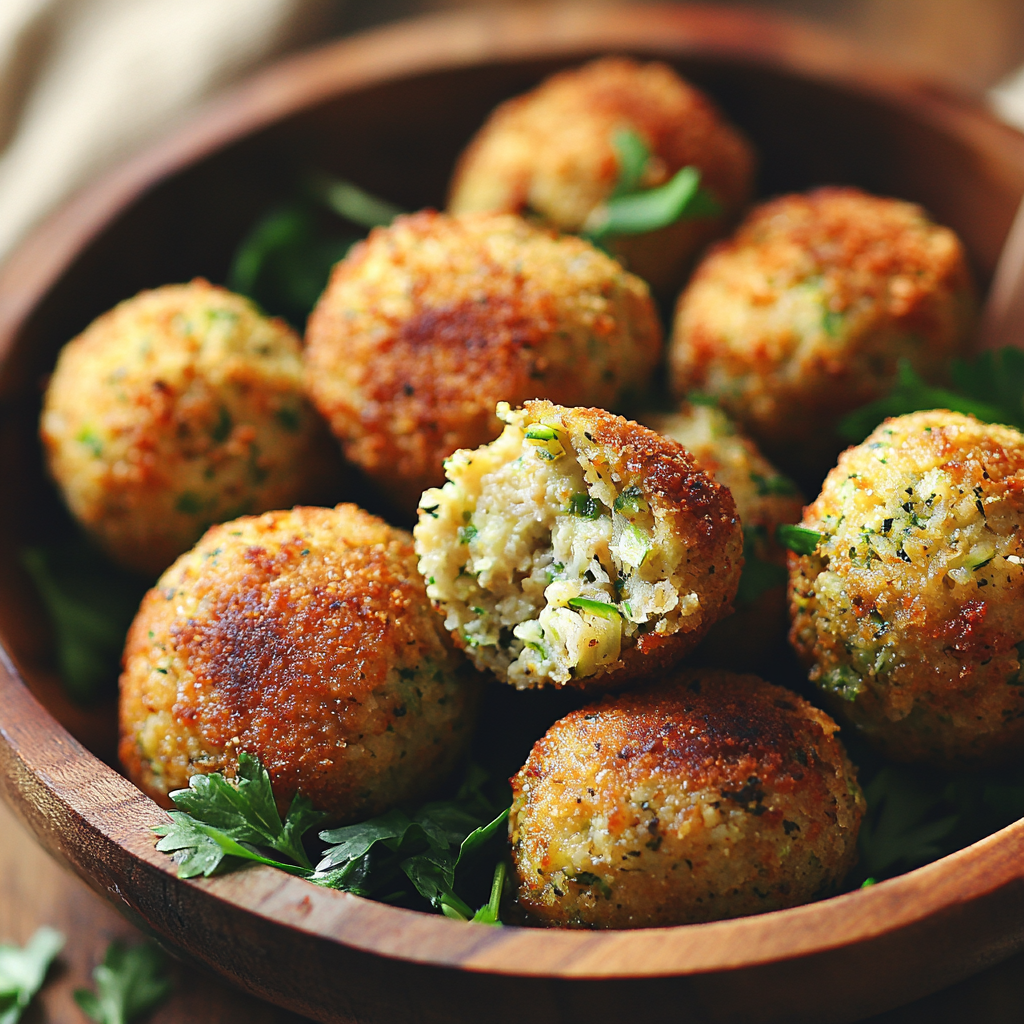 Boulettes de Courgettes & Pois Chiches Sans Gluten – Moelleuses & Saines