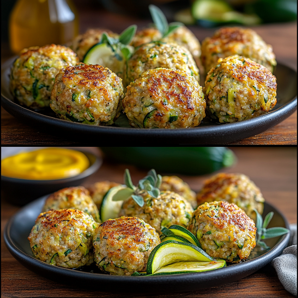 Boulettes de Courgettes au Four – Légères, croustillantes et sans friture !