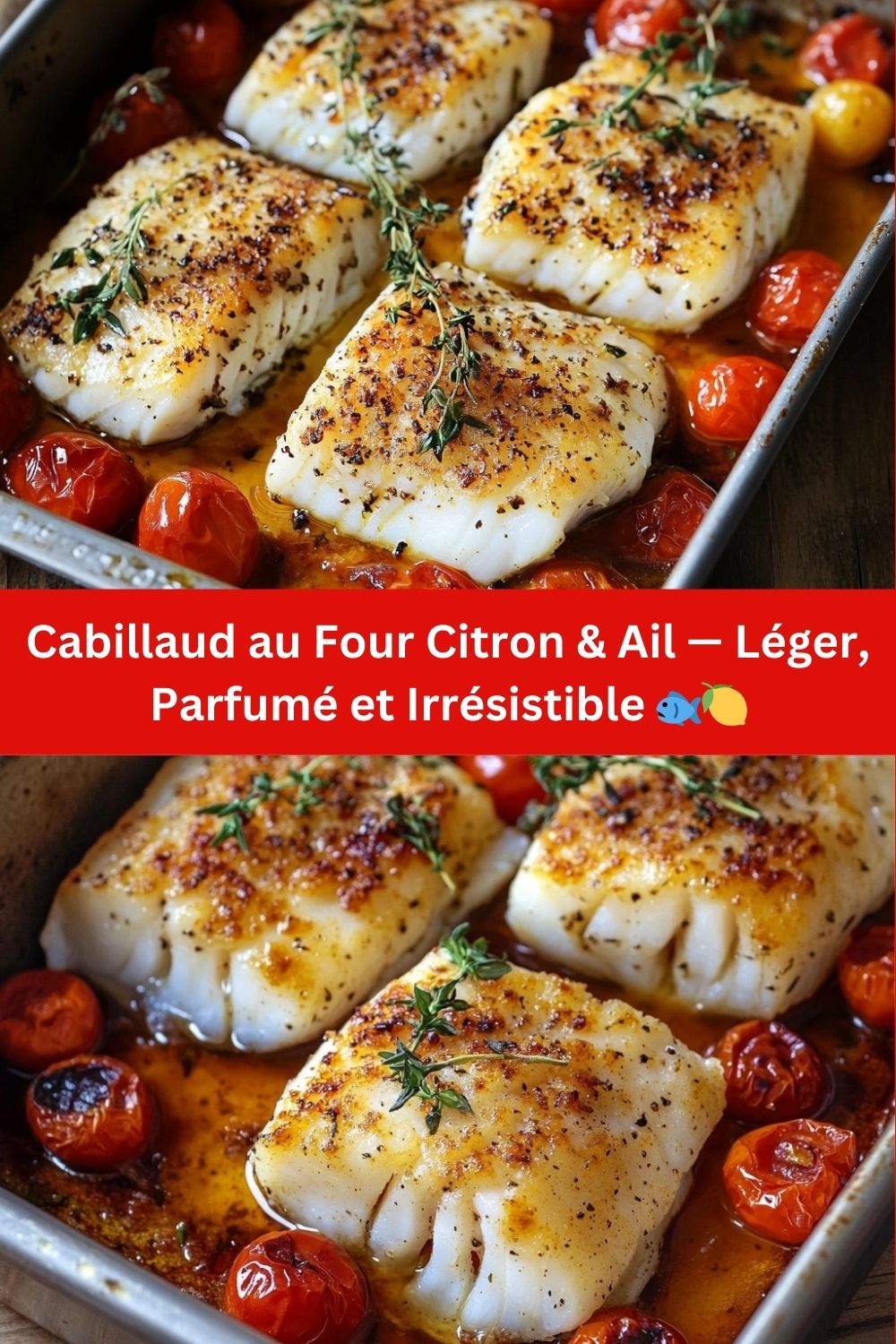 Cabillaud au Four Citron & Ail — Léger, Parfumé et Irrésistible