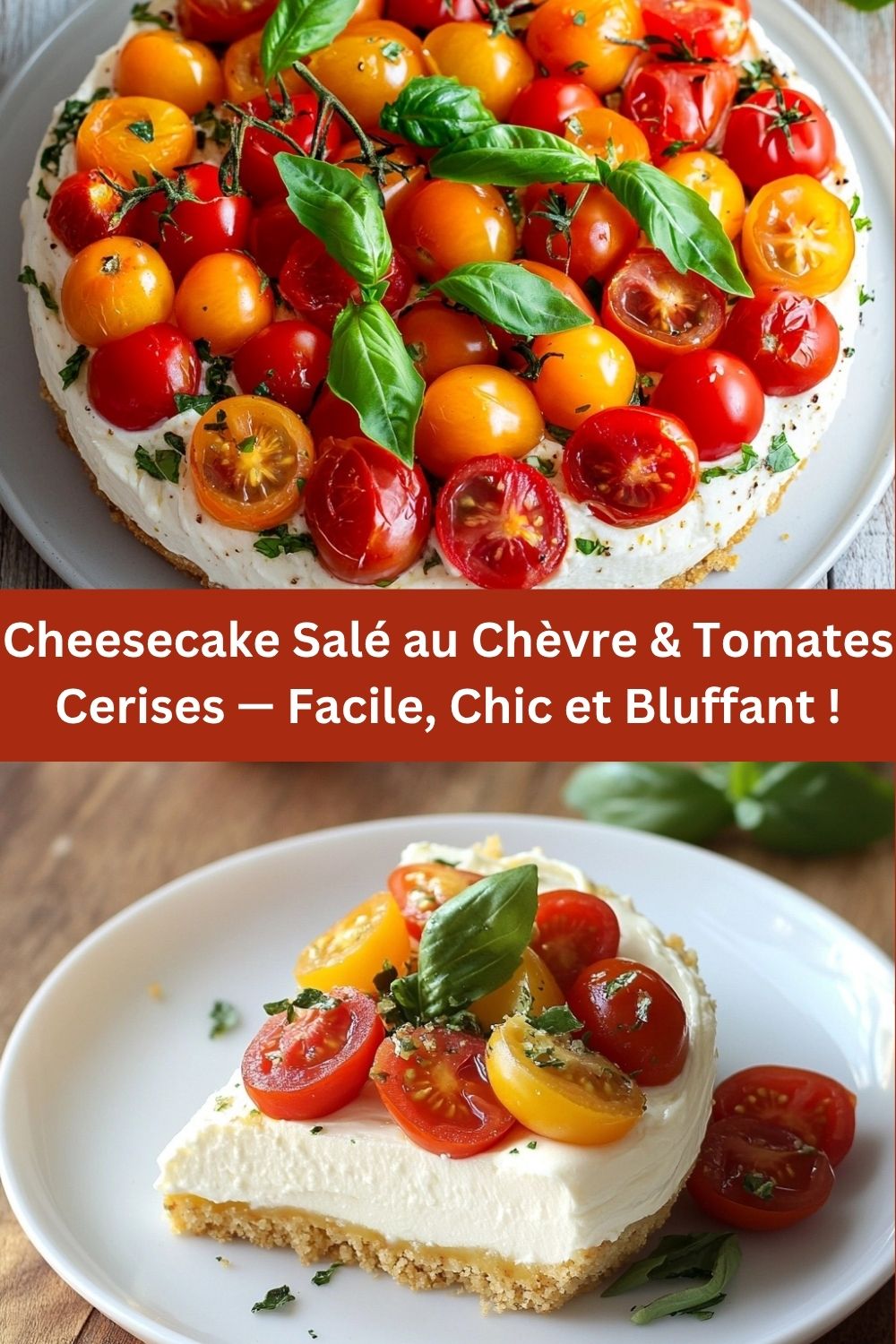 Cheesecake Salé au Chèvre & Tomates Cerises — Facile, Chic et Bluffant !