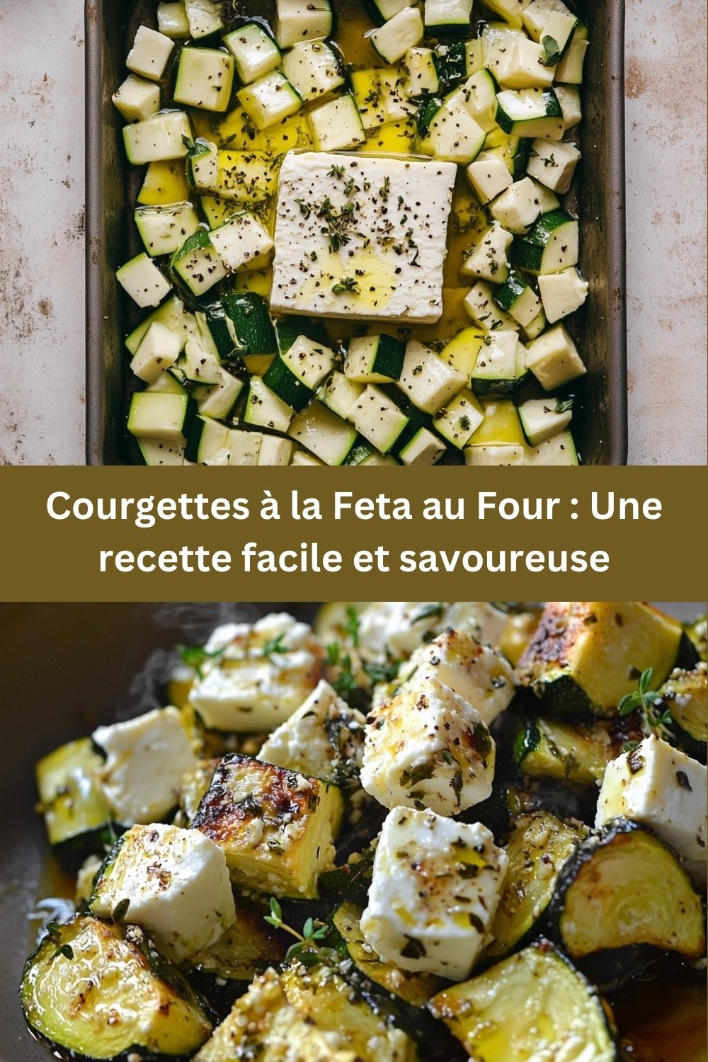 Courgettes à la Feta au Four : Recette simple et savoureuse