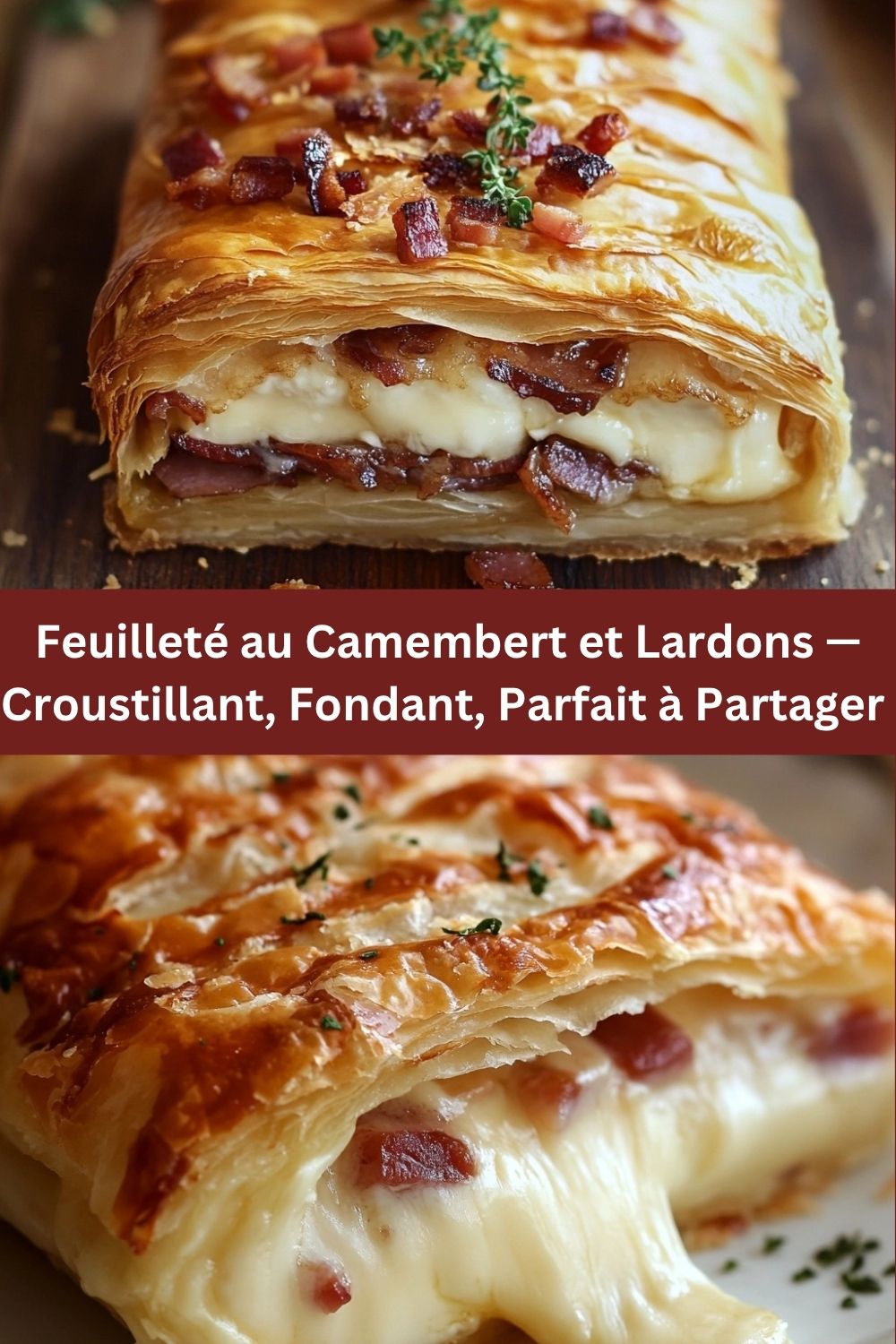 Feuilleté au Camembert et Lardons — Croustillant, Fondant, Parfait à Partager