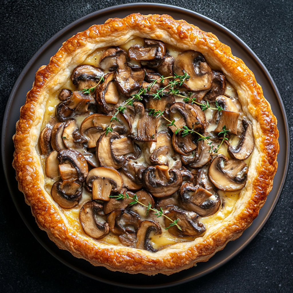 Feuilleté aux Champignons & Crème Fraîche — Recette ultra gourmande