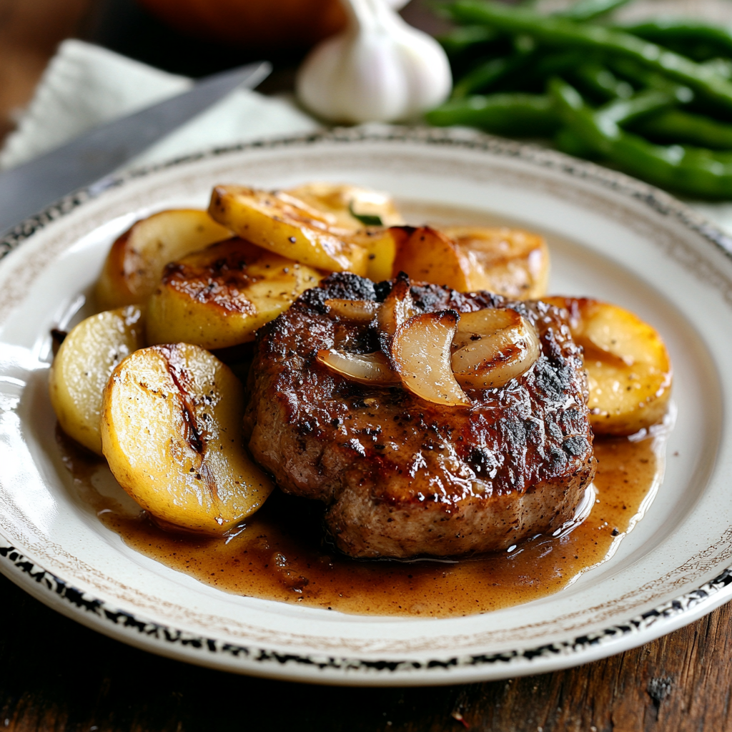 Filet Mignon aux Pommes et au Cidre – Recette Moelleuse et Gourmande