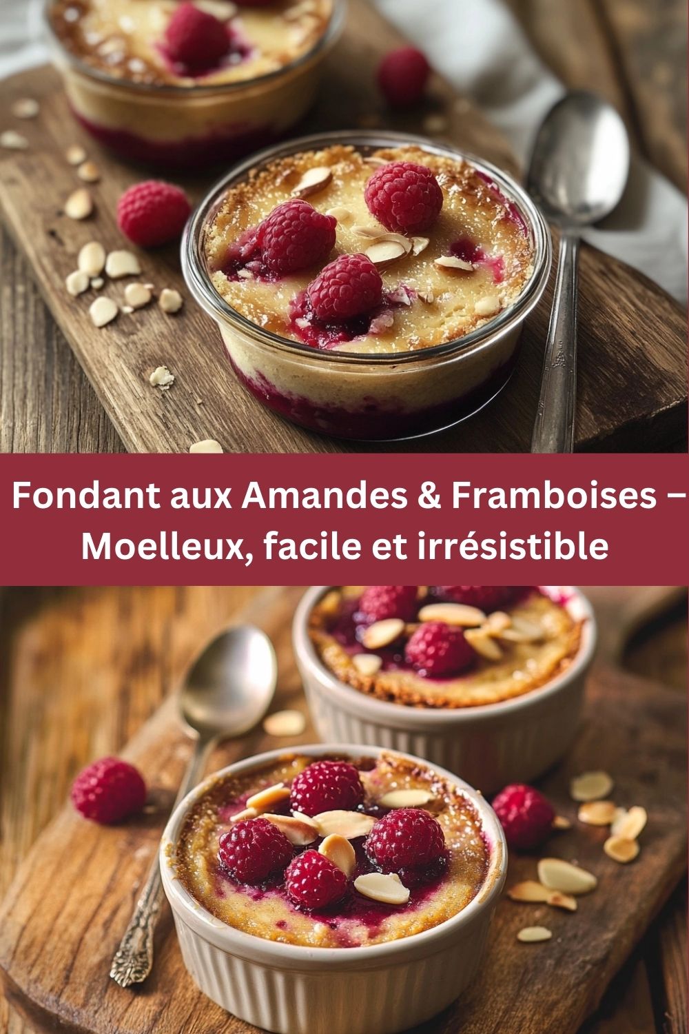Fondant aux Amandes & Framboises – Moelleux, facile et irrésistible