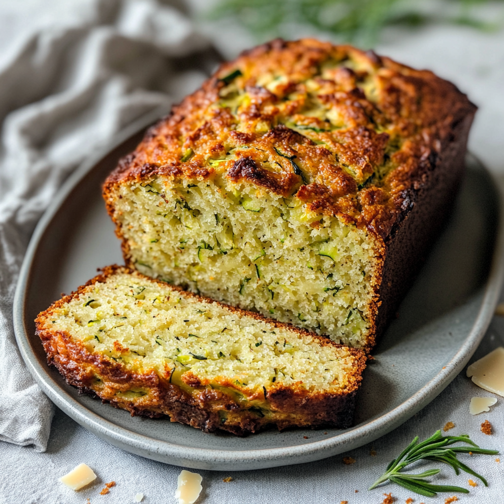 Gâteau Moelleux Salé aux Courgettes & Parmesan – Une Recette Ultra Fondante