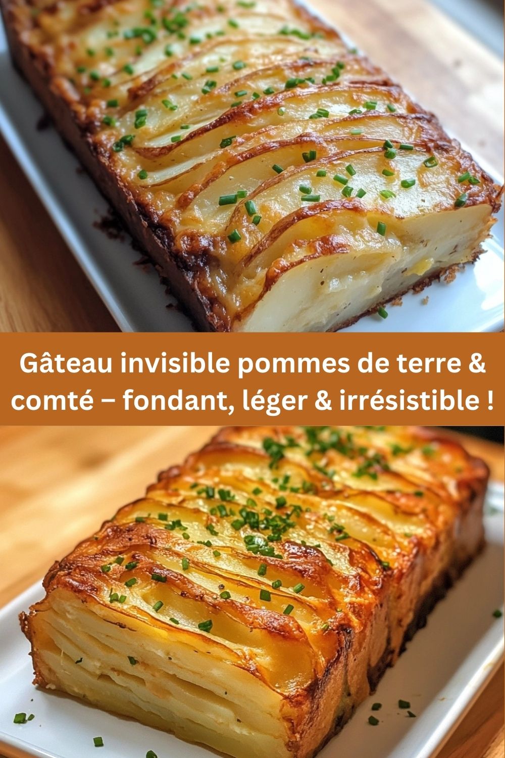Gâteau invisible pommes de terre & comté – fondant, léger & irrésistible !