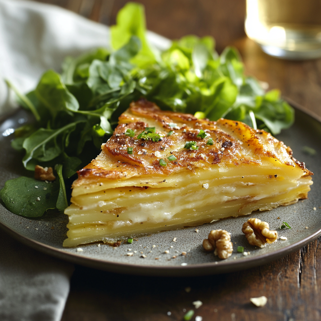 Gâteau invisible pommes de terre & comté – fondant, léger & irrésistible !