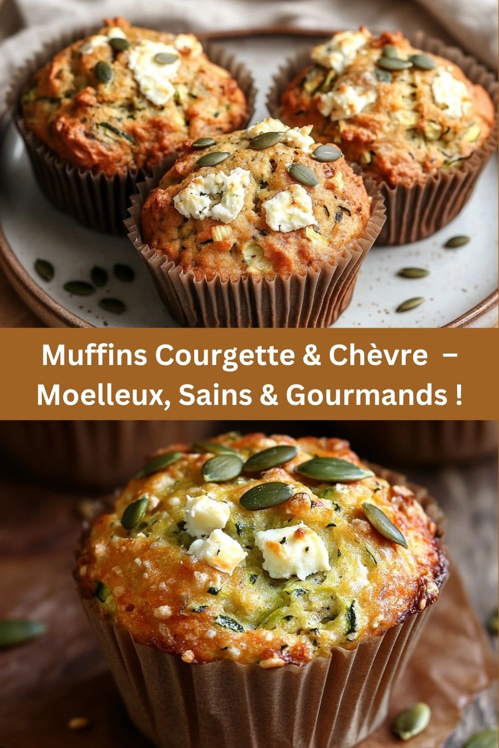 Muffins Courgette & Chèvre – Moelleux, Sains & Gourmands !