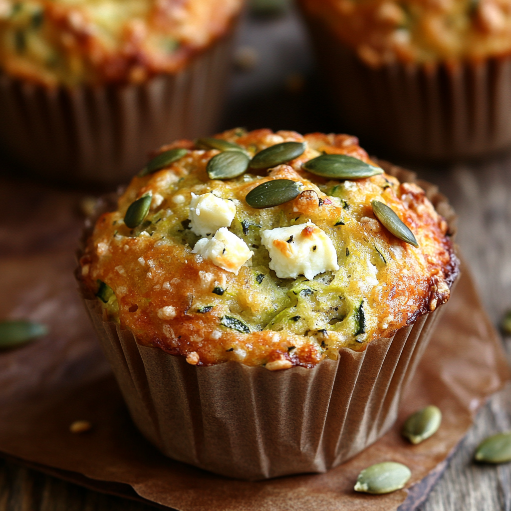 Muffins Courgette & Chèvre – Moelleux, Sains & Gourmands !