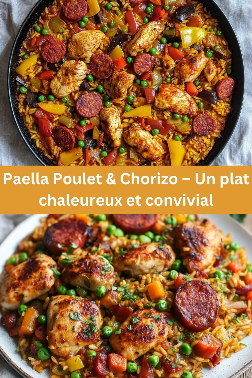 Paella Poulet & Chorizo – Un plat chaleureux et convivial