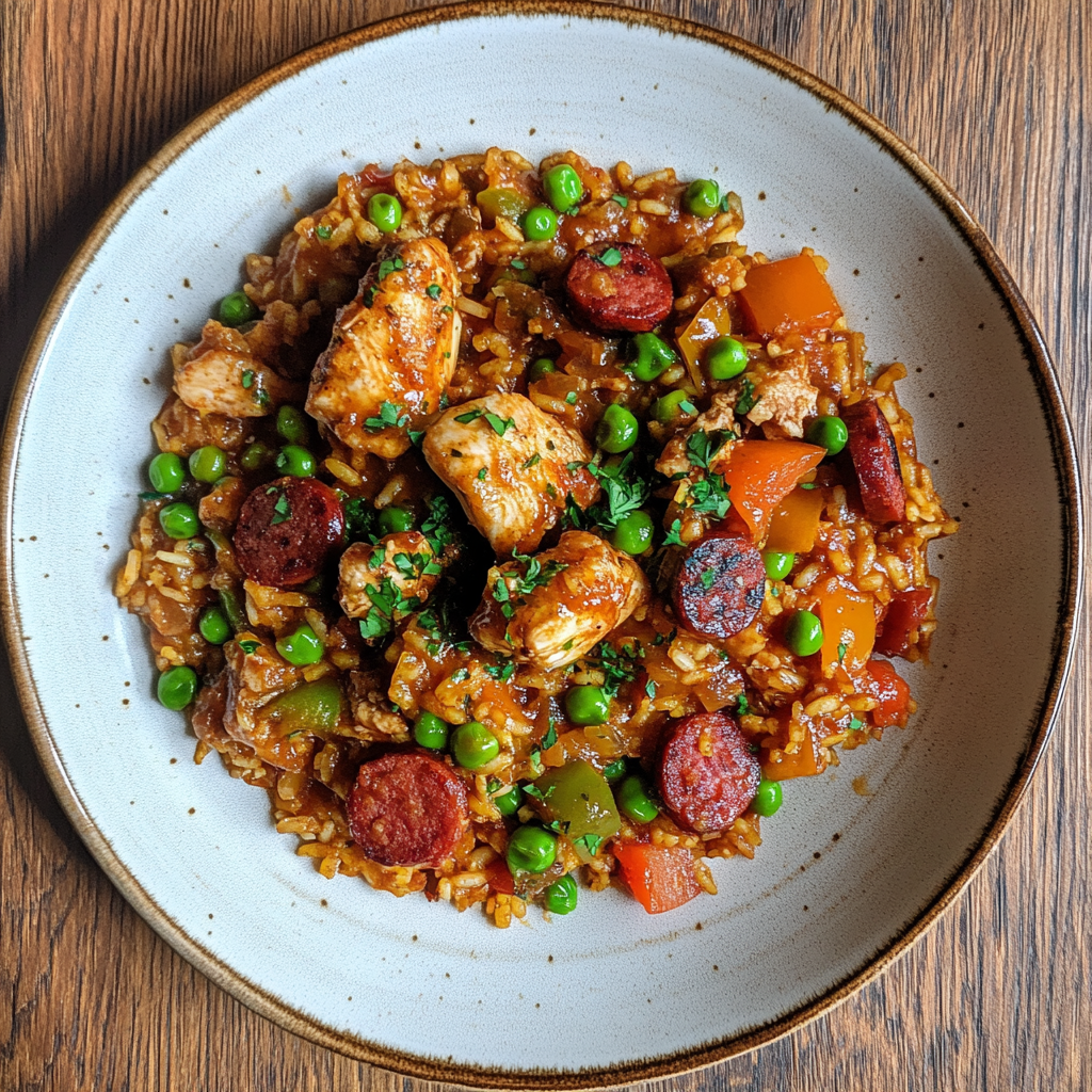 Paella Poulet & Chorizo – Un plat chaleureux et convivial
