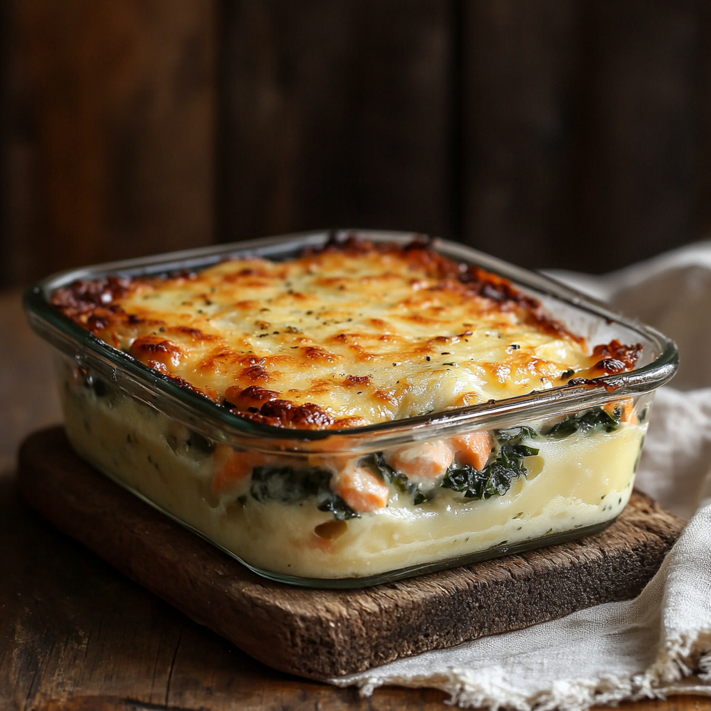 Parmentier de Saumon & Épinards — Fondant, sain et réconfortant