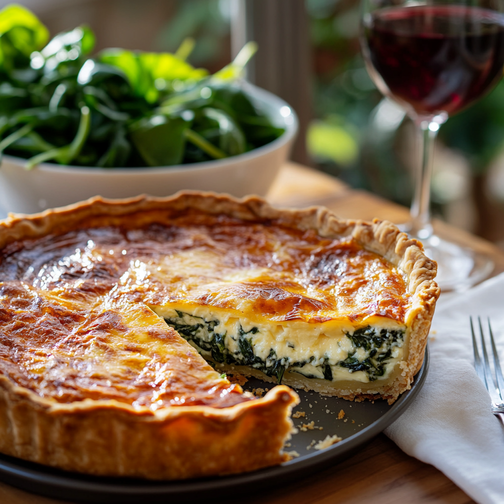 Quiche Boursin & Épinards – Ultra Fondante & Gourmande