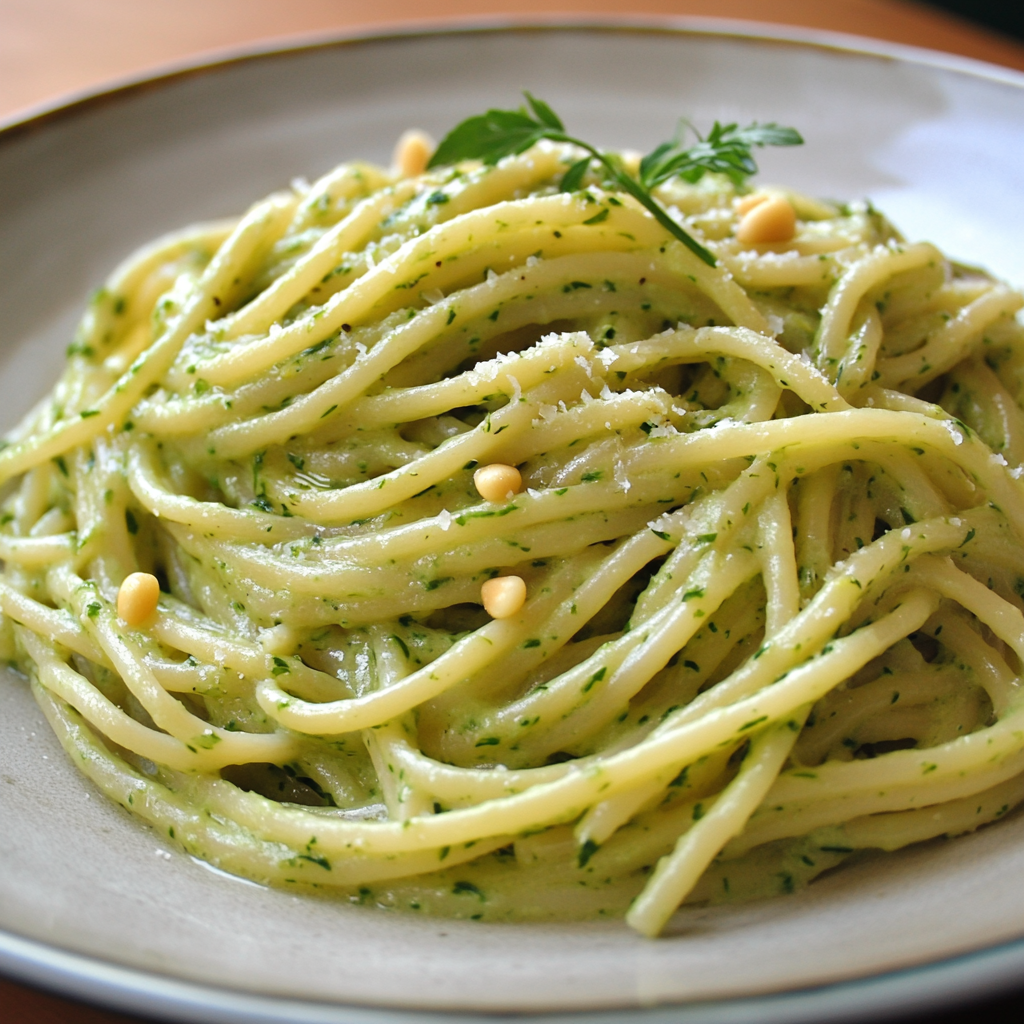 Spaghetti à la Crème de Courgette — Une recette légère, rapide et ultra crémeuse