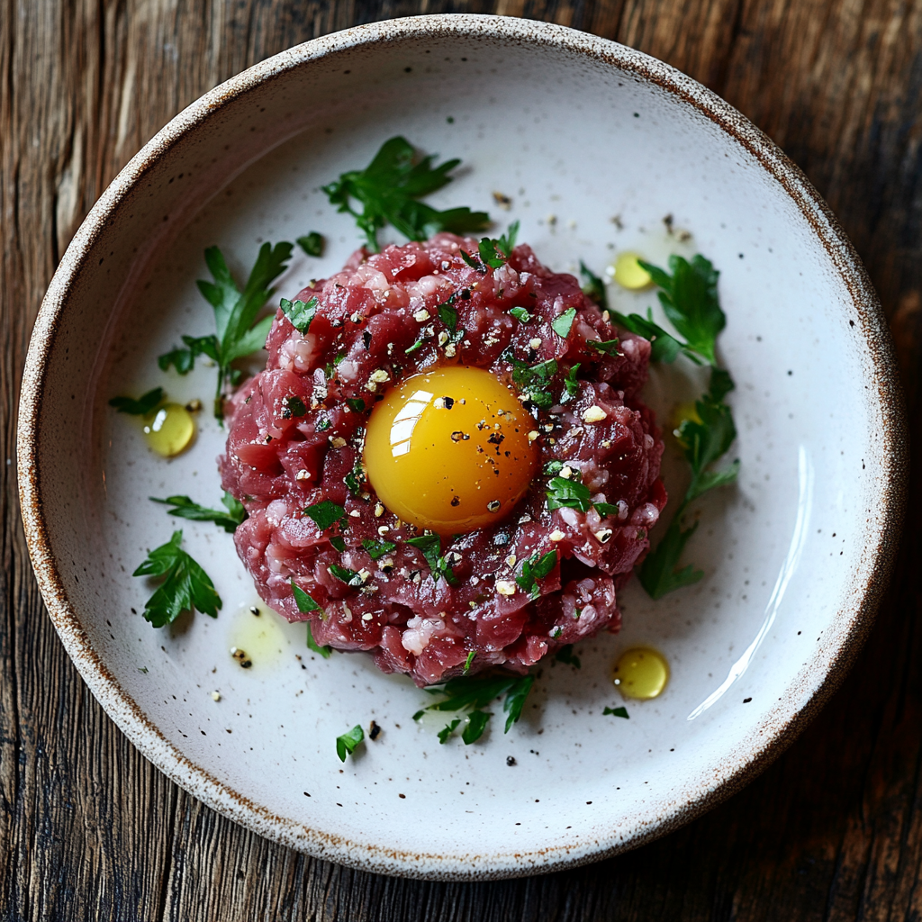 Tartare de Bœuf Classique – L’Incontournable à la Française