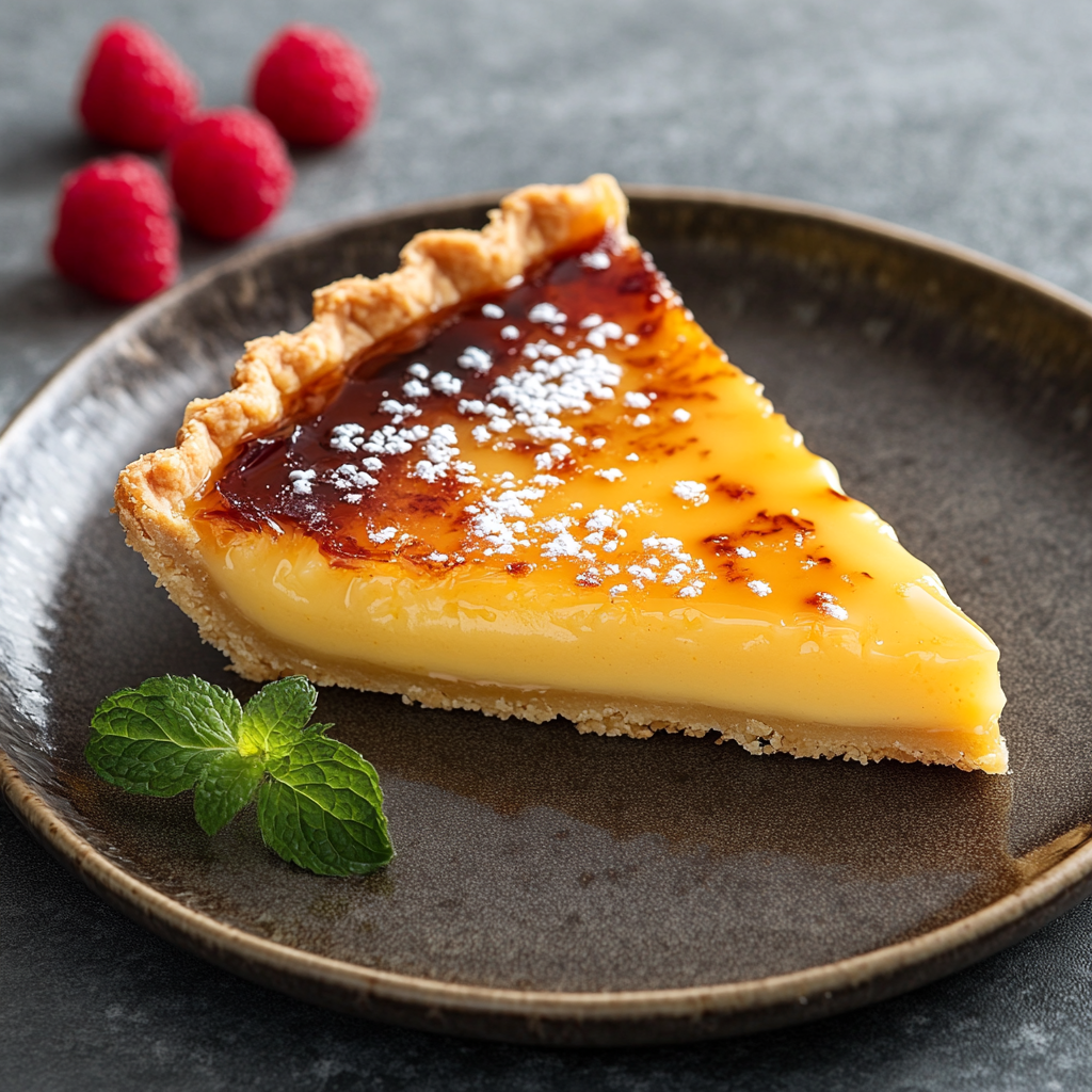 Tarte Crème Brûlée au Citron – Dessert chic, croustillant et acidulé
