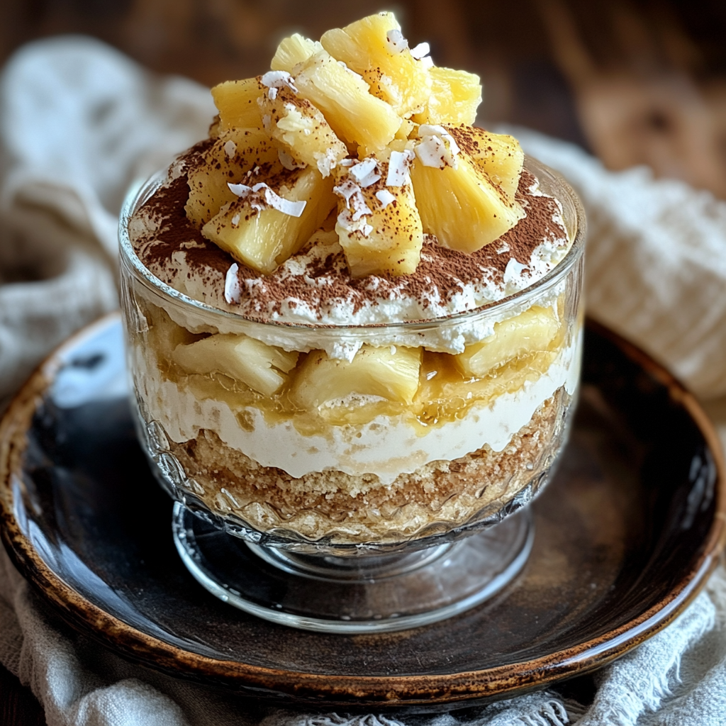 Tiramisu Ananas Coco — Le dessert fruité & léger qui sent bon les tropiques