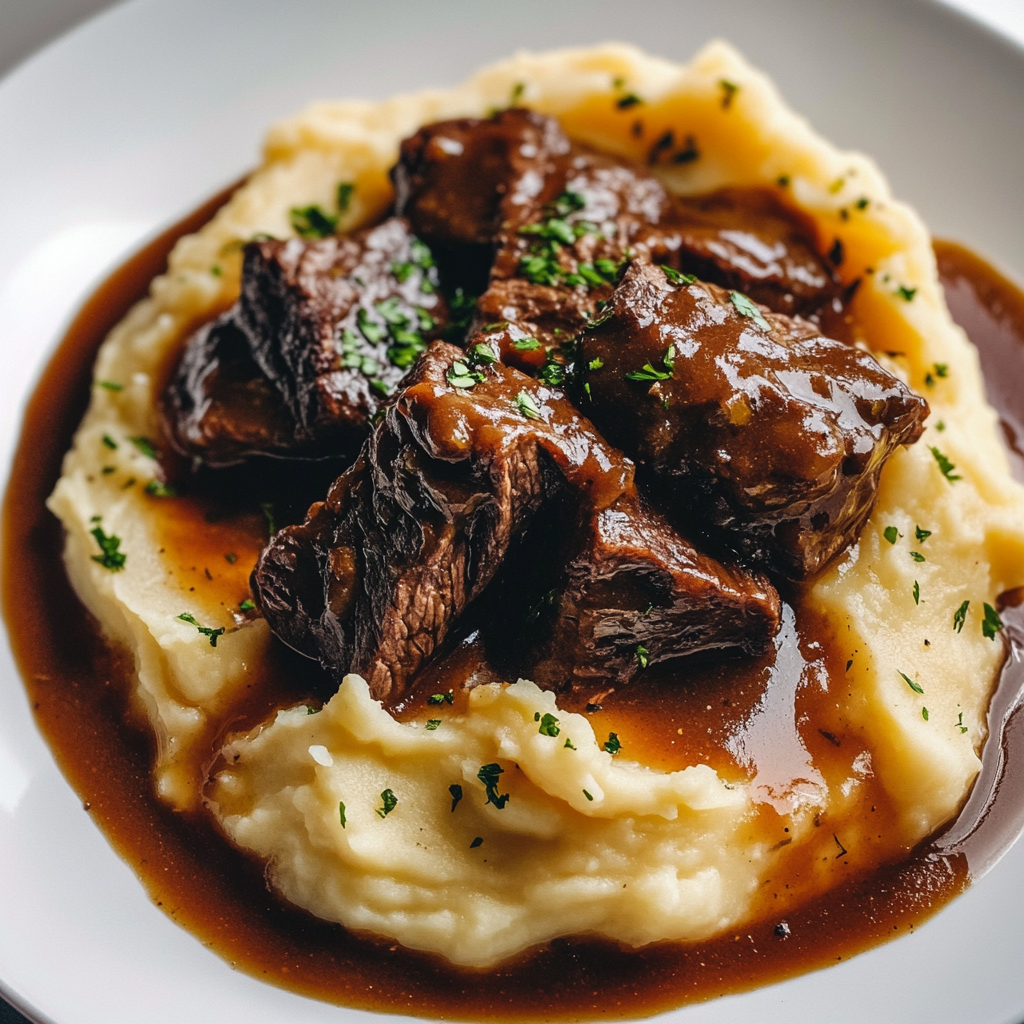 Bœuf Braisé & Purée Maison – Tout le réconfort d’un dimanche