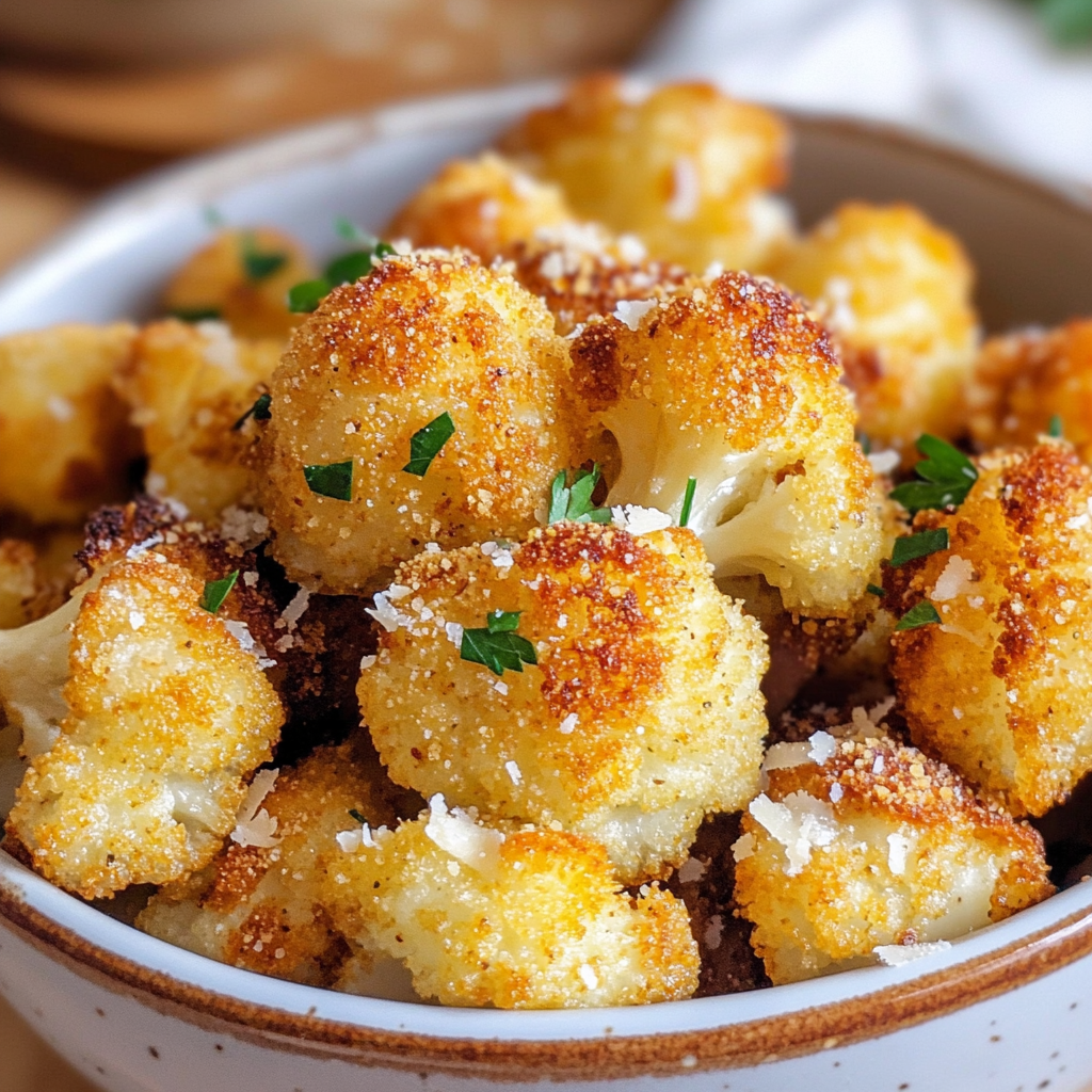 Bouchées de Chou-Fleur au Parmesan – Croustillantes, Fondantes & Saines