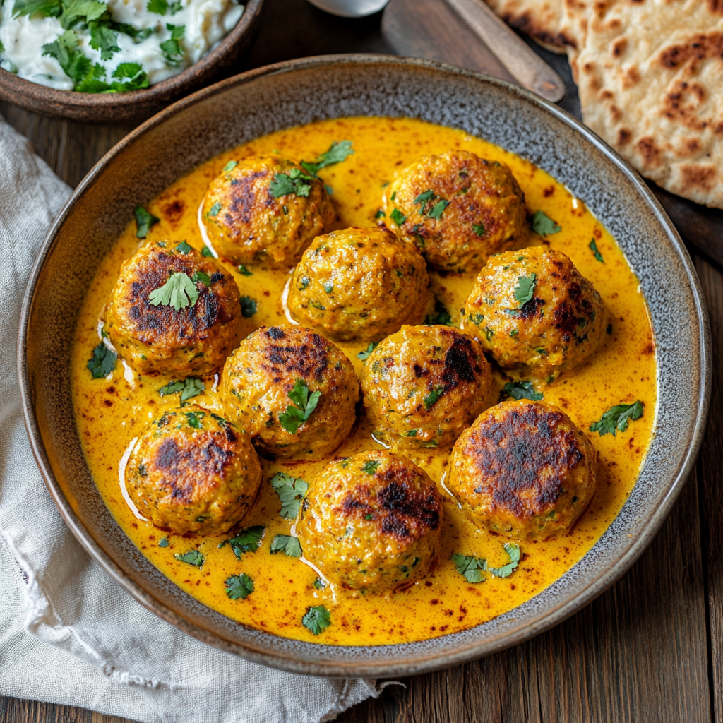 Boulettes Végétales de Carottes & Pois Chiches avec Sauce Coco Curry – Recette Gourmande