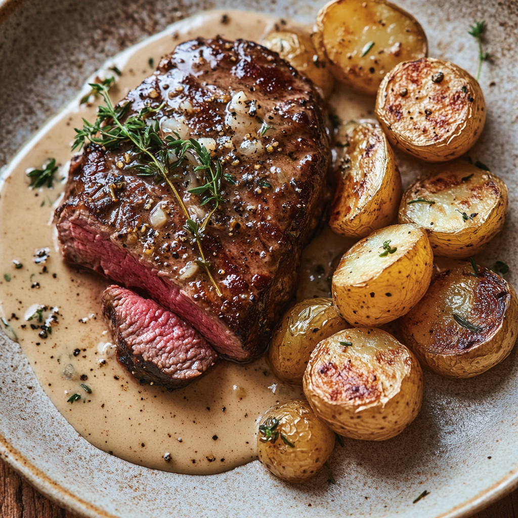 Filet de Bœuf à la Crème aux Échalotes – Le Plat Raffiné et Ultra Gourmand