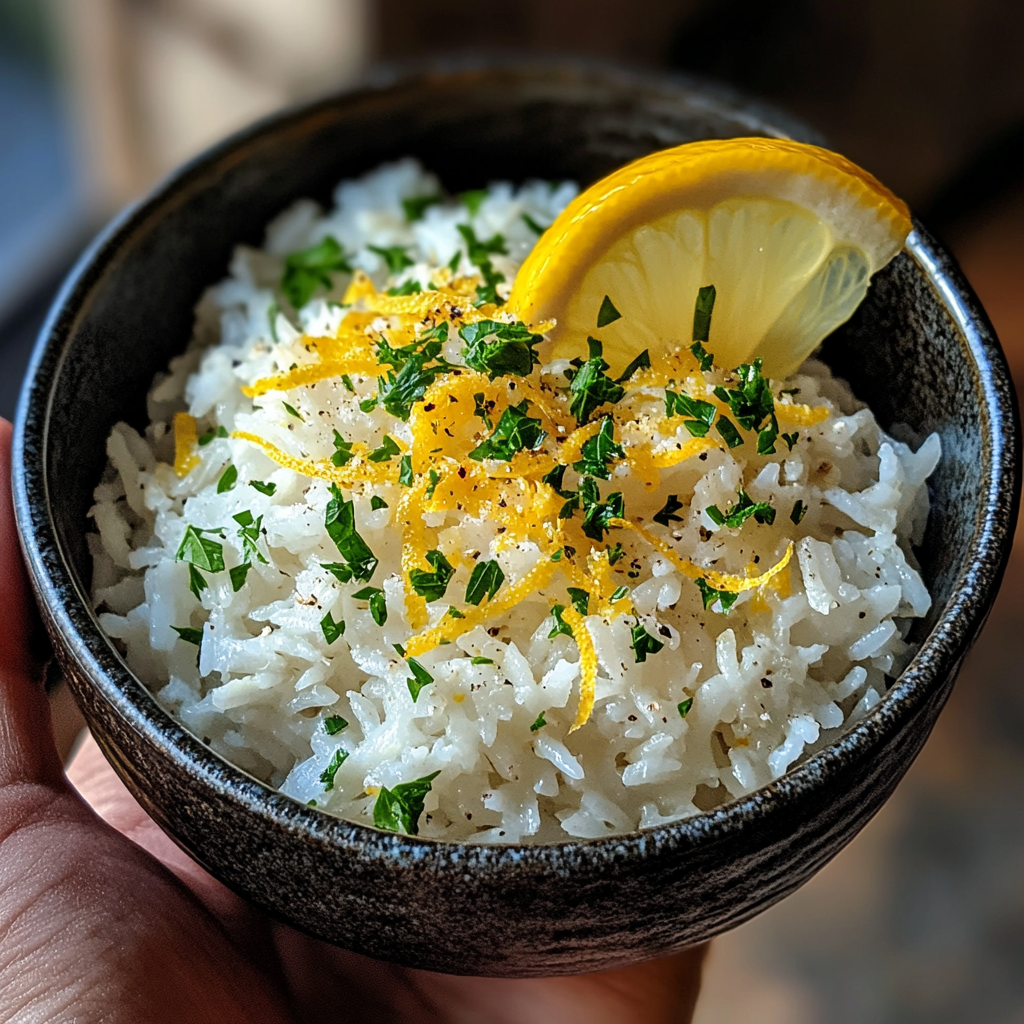 Riz Grec au Citron Parfumé, Léger & Méditerranéen