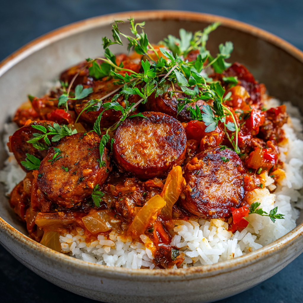 Rougail Saucisse Réunionnais – Plat Créole Traditionnel et Épicé