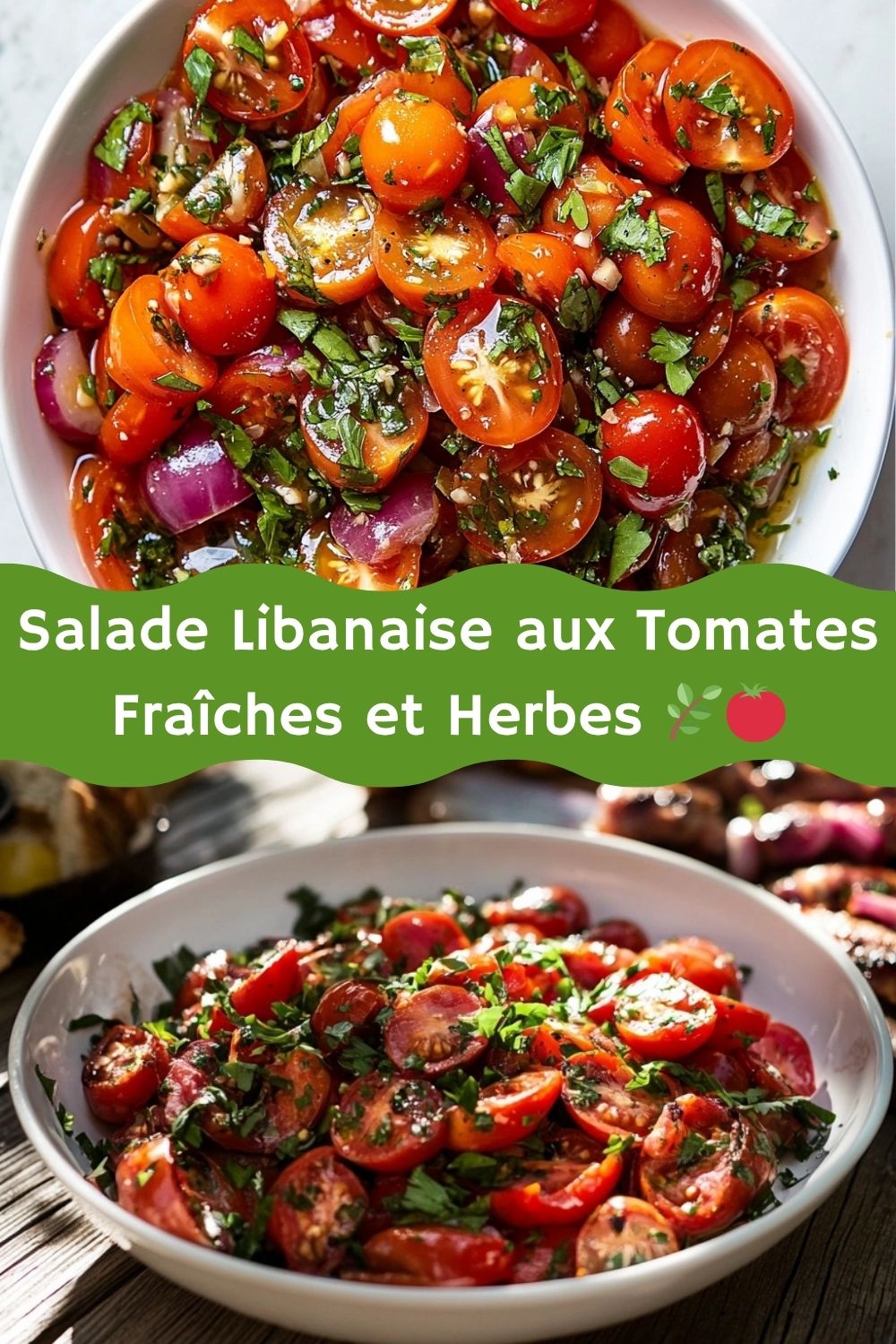 Salade Libanaise aux Tomates Fraîches et Herbes