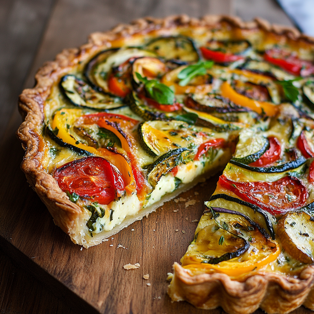 Tarte aux Légumes d’Été – Croustillante, Colorée & Ultra Savoureuse !