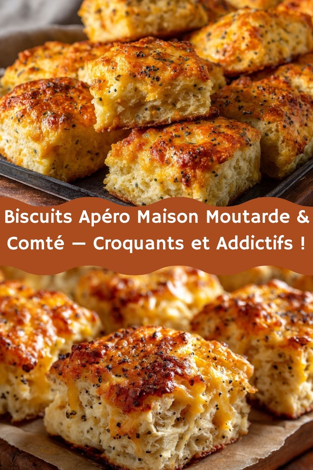Biscuits Apéro Maison Moutarde & Comté — Croquants et Addictifs !