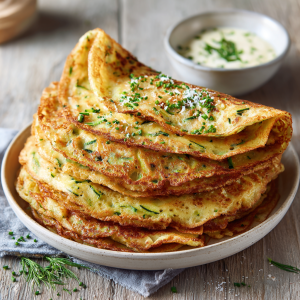 Crêpes de Courgettes Moelleuses & Légères