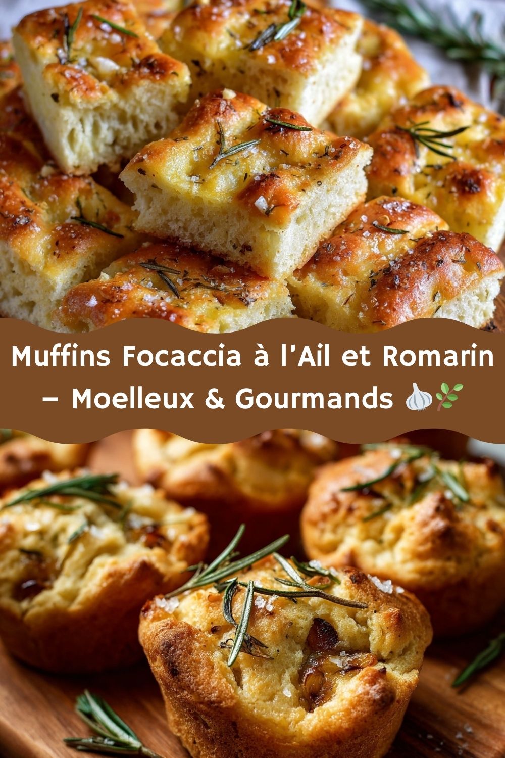 Muffins Focaccia à l’Ail et Romarin – Moelleux & Gourmands
