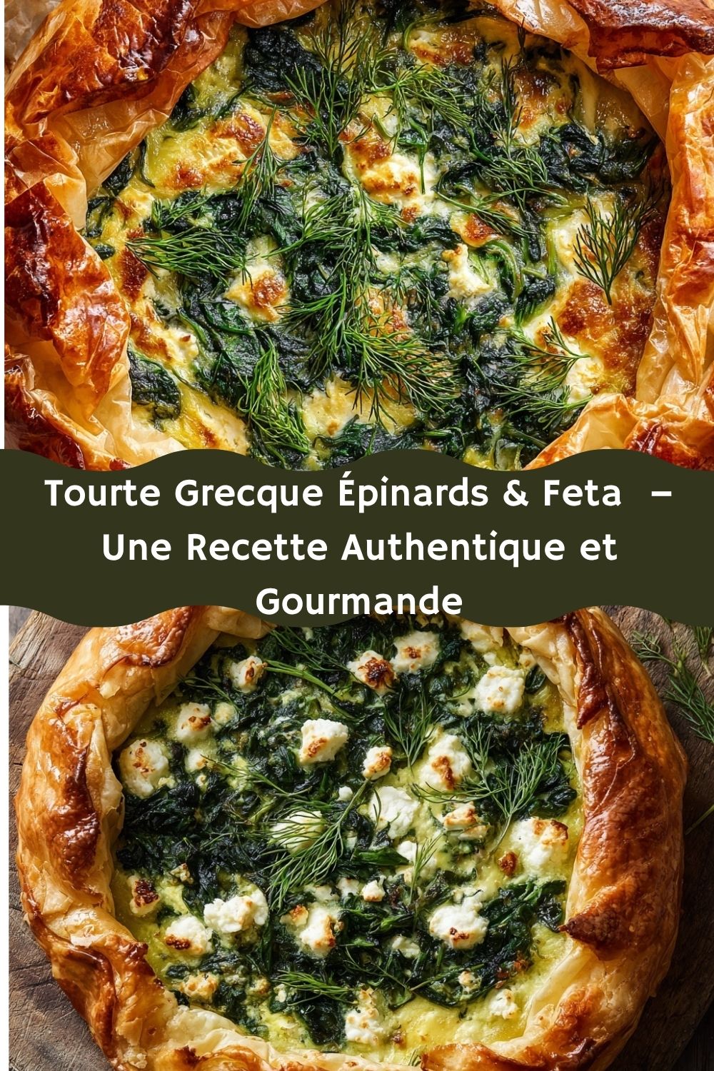 Tourte Grecque Épinards & Feta  – Une Recette Authentique et Gourmande