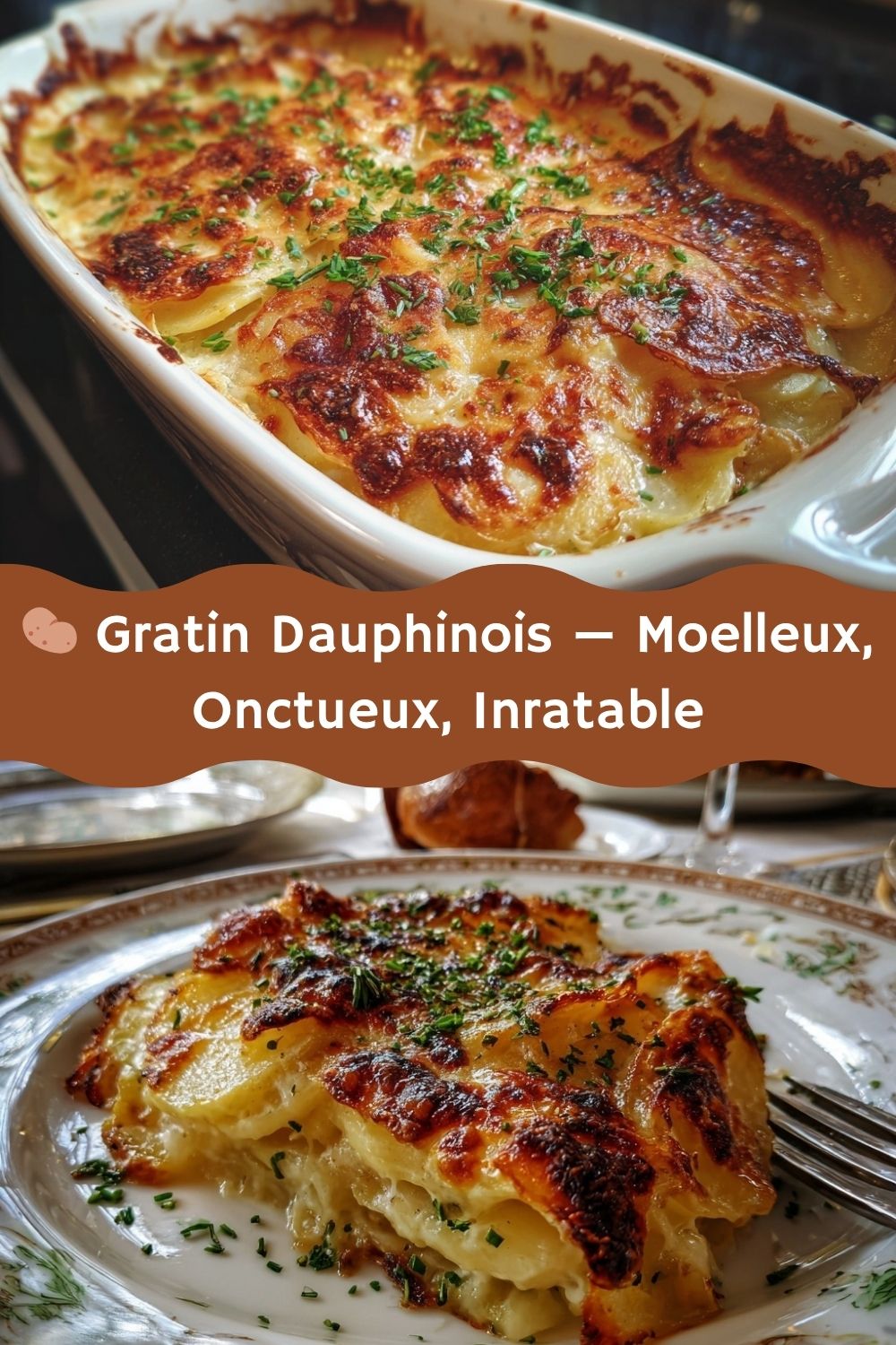 Gratin Dauphinois — Moelleux, Onctueux, Inratable